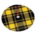 thumbnail image 1 of Falda para árbol de Navidad a cuadros escoceses negros y amarillos, suave y divertida, decoración navideña de granja con cuello para árbol de Navidad de 36", 1 of 4