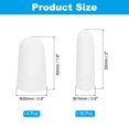 thumbnail image 2 of Uxcell Protège-Doigts, 20 Pcs Protège-Doigts en Silicone, Protection pour Pouce, Gel de Protection pour Réparation, Arthrite, Sport, 2 Tailles Blanc, 2 of 6