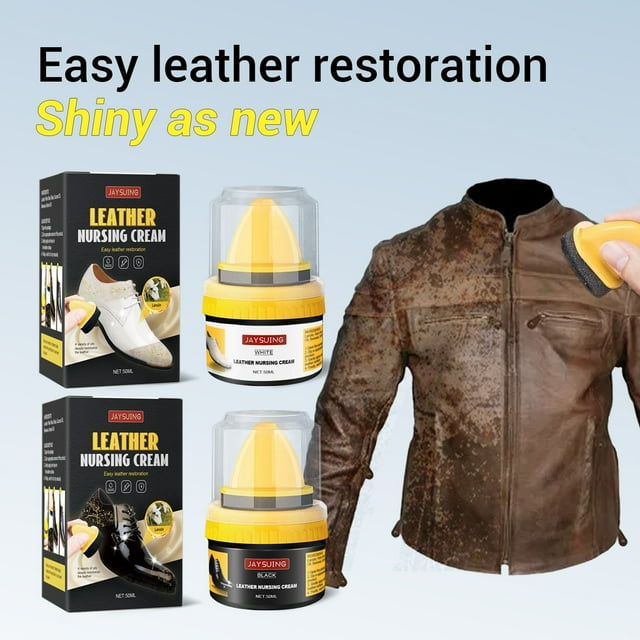 Crema Reparadora de Cuero, Pasta Restaurateur Color, Suaviza Greyetas y Rayones, Ideal Zapatos, Muebles, Bolsos y Diversos Artículos de Cuero, Fácil de Usar, 1 Paquete En 50 Ml