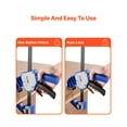 thumbnail image 6 of 2-Pack 24 Inch Woodworking Bar Clamps – One-Handed Clamp/Spreader 340 lbs Maximum Load, 6 of 11