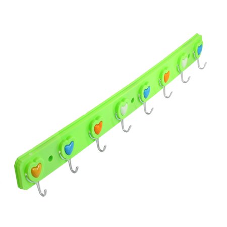 Lightweight Rock - Unique Bargains 8 Metal Hooks Household Light Weight Items Wall Hook Rack Hanger