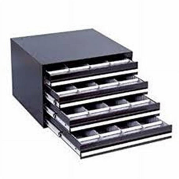 Craftline 3 Drawer Metal Cabinet with Ball Bearing Slides  Black