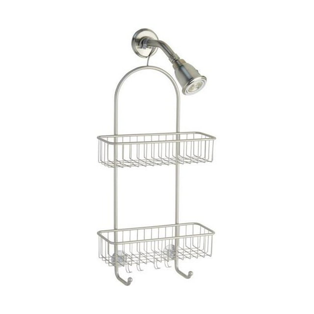 Interdesign 6407803 26 x 5.5 x 12 Po. Classico 2 Serviteur de Douche Argent