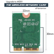 HighZer0 Electronics AX201 WiFi 6 Card | Dual Band Wi-Fi | 2.4 Gbps | CNVio2 M.2 Wifi Card for PC | Supports Bluetooth 5.2 | Requires Intel 10th+ Gen CPU with Windows 10+ or Linux | AX201NGW