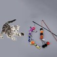 thumbnail image 3 of Juguete interactivo para gatos YOITEA, juguete largo con pompones, divertido palo para mascotas, varita para gatos, juguete de ejercicio para gatos pequeños y medianos de interior., 3 of 5