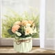 thumbnail image 1 of Flores artificiales Bonsai, plantas artificiales Flores de en jarrón de cerámica Mini planta en maceta para boda en hogar Oficina Verde Macarena Flores De Hortensia, 1 of 8