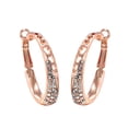 thumbnail image 1 of Female Rhinestone Inlaid Big Ear Hoop Ring Earrings Personalized Ear Jewelry, 1 of 6