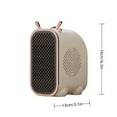 thumbnail image 5 of Nkmbld Electric Space Heater, Desktop Heater Portable Heater Fan for Office with Adjustable Thermostat and Overheat Protection, Green, 5 of 8