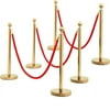 3Pcs Retractable Crowd Control Barrier Stanchion Post Poles Stanchions Set