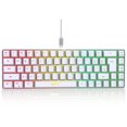 thumbnail image 2 of TFixol HXSJ V200 Clavier de Jeu Compact 68 Touches RGB avec Design Ergonomique, Portable pour Travail & Jeu, Rétroéclairage Arc-en-Ciel Réglable, USB Type-C, Options Noir/blanc, 2 of 7