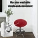thumbnail image 4 of Funda de Cojín Redonda y Suave para Taburete de Bar | Protector de Asiento de Poliéster con Banda Elástica | Cojín para Silla Cómodo y Duradero | Beige, Rojo, Vino, Café, Morado, Gris y Amarillo | Co, 4 of 6