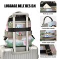 thumbnail image 4 of JIALIOU Mini Backpack Purse for Women Quilted Casual Daypack Small Travel Shoulder Bag, Cute Kitten in Flower Basket, 4 of 7