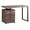 Brown- Black, variant on Pemberly Row Computer Desk Home Office Laptop Storage Drawers 48"L - Metal Brown