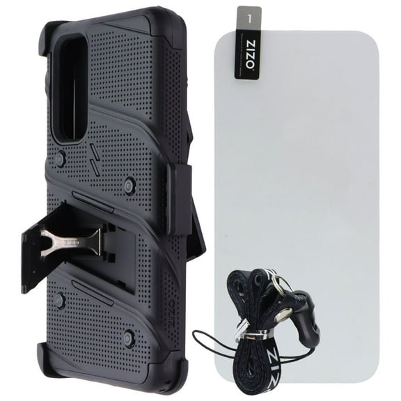 ZIZO Bolt Bundle with Case/Holster/Tempered Glass for Samsung Galaxy A54 - Black
