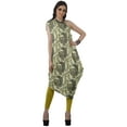 thumbnail image 3 of Moomaya Robe Kurti Sans Manches à une Épaule Imprimée pour Femmes, Vêtement de Créateur Boho pour Fête, 3 of 7