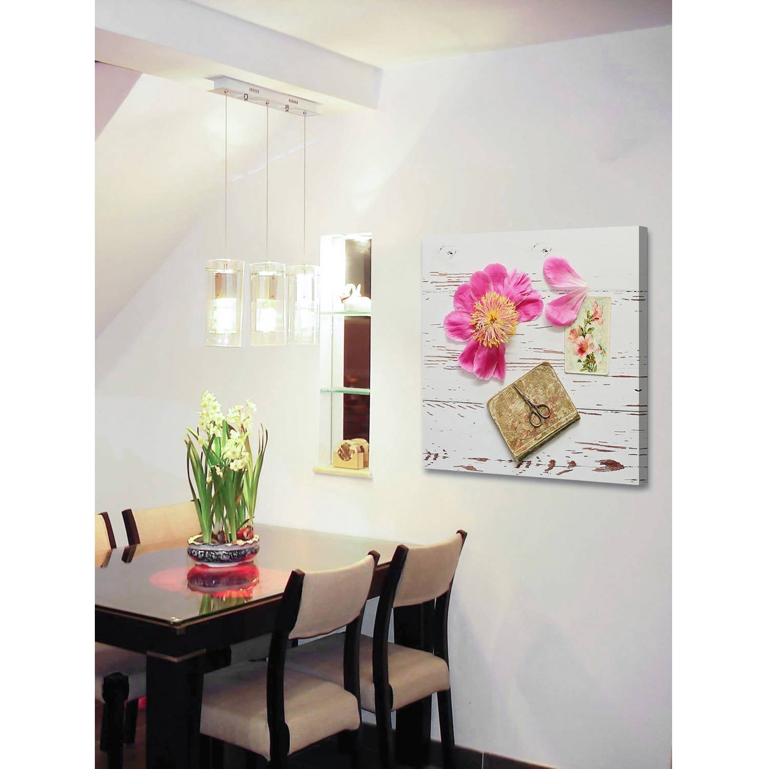 Marmont Hill - "Peony Still Life" by Sylvia Cook Painting Print on Wrapped Canvas