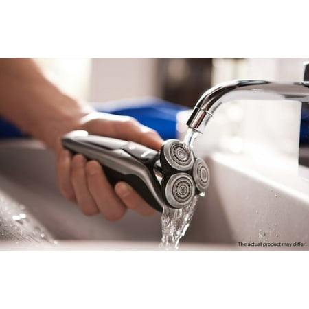Philips Norelco 9300 Rechargeable Wet & Dry Electric Shaver with Smartclean, Travel Case, Click-On Precision Trimmer, S9311/84