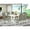 Dark Shitake, variant on East West Furniture V-Style 7-piece Dining Table Set in White/Dark Shitake