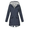 thumbnail image 2 of Delliss Women's Fashion Jacket Ooutdoor Waterproof Coat Hooded Jacket With Pockets, 2 of 8