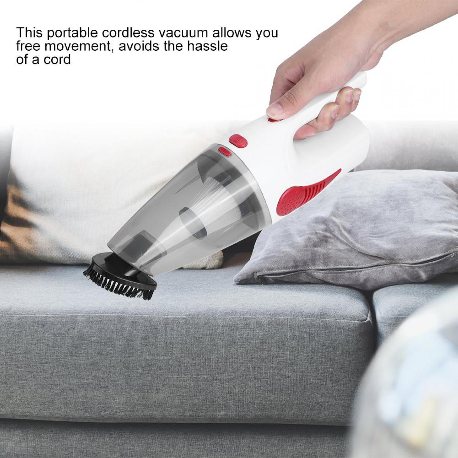 120W Cordless Car Vacuum Cleaner Wet Dry Dual-use Dust Catcher USB Portable
