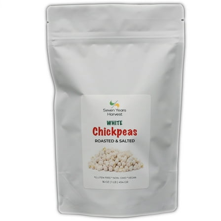 Seven Years Harvest Roasted Salted White Chickpeas 1 Lb (454 Gr)