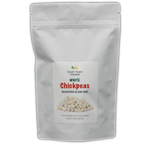 Seven Years Harvest Roasted Salted White Chickpeas 1 Lb (454 Gr)
