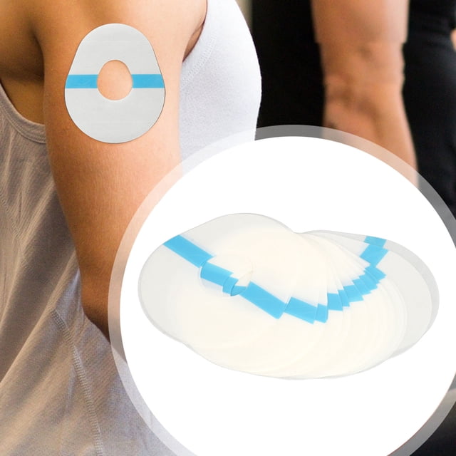 Cgm Adhesive Patch Cgm Sensor Patches 20pcs CGM Sensor Patches CGM Adhesive Patch Pre Cut Long Stay Fixation Waterproof Sweatproof Tape Transparent