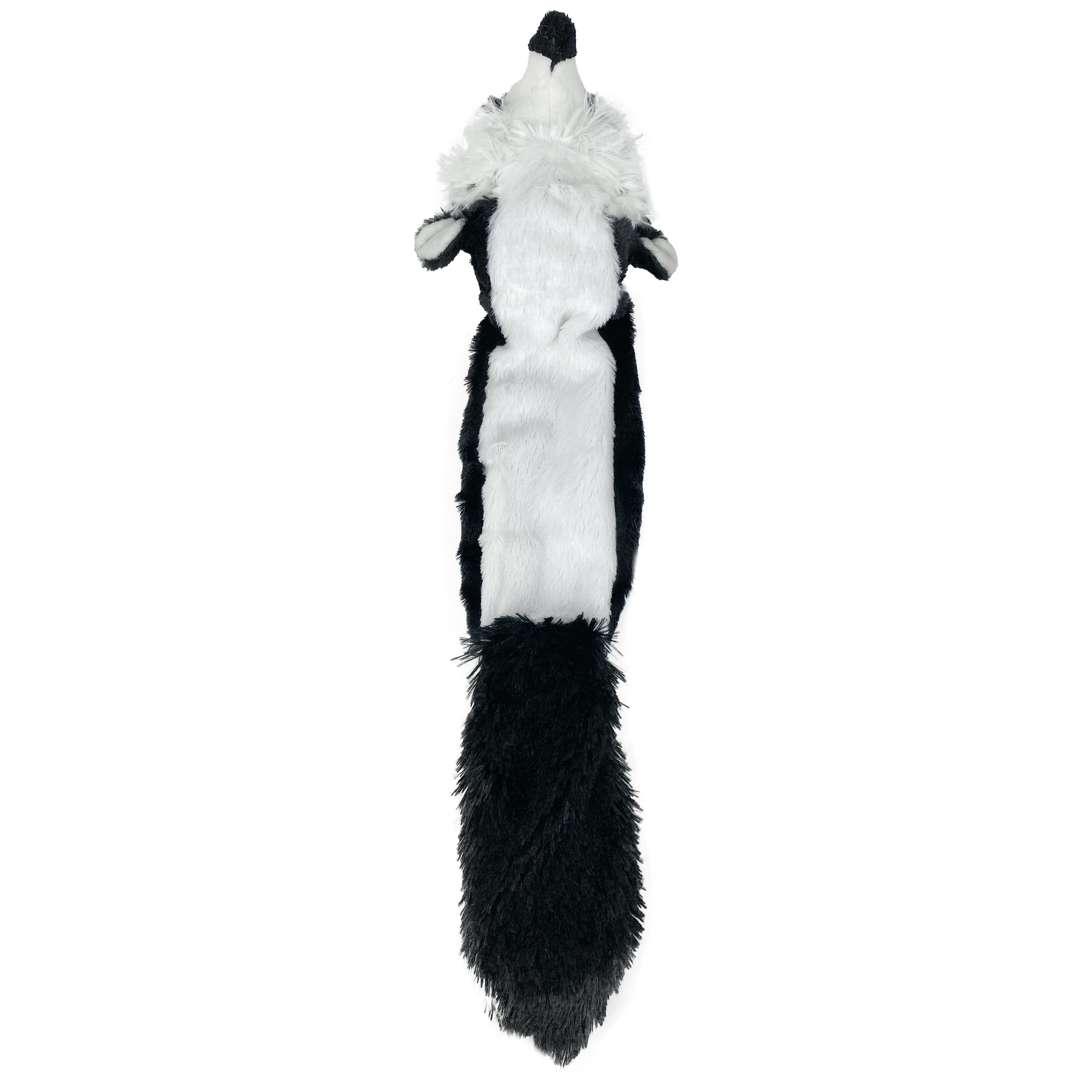 Vibrant Life Stuffing Free Skunk Dog Toy with Squeaky Ball, 20 inches
