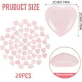 thumbnail image 2 of Tutuviw 20 Pcs 0.8" Heart Shaped Crystal Stones Rose Quartz Heart Crystals Natural Crystal  Polished Healing Love Crystal Stones Natural Polished Palm Thumb Gemstone for Christmas Valentines Gift Rei, 2 of 8