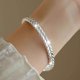 thumbnail image 1 of Pulsera con diseño de orejas de color liso, joyería de moda de tamaño ajustable, material de acero inoxidable duradero, para uso diario de mujer, diseño elegante y ligero, ideal como regalo, 1 of 4