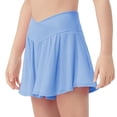 thumbnail image 2 of Ruyang Girls Sport Workout Skirts Mid Waist Outdoor Athletic Solid Short Skirt Teen Kids Stretchy Soft Dress Bottoms, 2 of 5