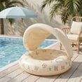 thumbnail image 7 of Inflatable Pool Float with Canopy – Swim Ring with Handles,Sunshade Water Float for Summer Outdoor Pool Activities,Beach Party Accessories Bear, 7 of 7