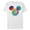 White, variant on Men's Mickey & Friends Rainbow Tie-Dye Mickey Mouse Logo Graphic Tee White Large