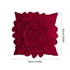 thumbnail image 3 of Funda de cojín navideña | Diseño floral rojo y verde | Funda de cojín para sofá de 50 x 50 cm | Decoración navideña | Funda de almohada de tela lavable para silla y cama, 3 of 6