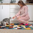thumbnail image 4 of Kitchen Rugs and Mats Non Skid Washable Abstract Geometric` Kitchen Mat and Rug Set,Floor Cushion Waterproof Rug,Rubber Backed Area Rugs for Kitchen Laundry, 4 of 7