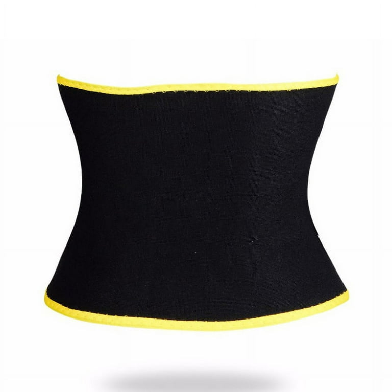 shrink Waist Trimmer - Sweat Band Waist Trainer for Women and Men; Workout  Equipment for Home Workout and Gym Exercise; Waist Wrap Hourglass Body  Shaper Black, Black, Unifit : : Sports 