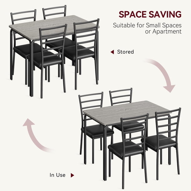 Dining Table Set Glass Dining Room Table Set for Small Spaces