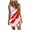 Multicolour, variant on Wo-Fusoul Women's Casual V-Neck Short Dress, Printed Short Sleeve Summer Dress, Comfortable Stretch Fabric for Everyday Wear, Elegant and Breathable Design