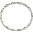 thumbnail image 3 of Stainless Steel Polished Criss Cross Hinged Bangle Made In China -Jewelry By Sweet Pea, 3 of 7