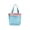 Light Blue, variant on 7.87"×6.3" Mini Nylon Mesh Beach Tote Bag, Zippered Portable Handbag for Summer Beach & Pool