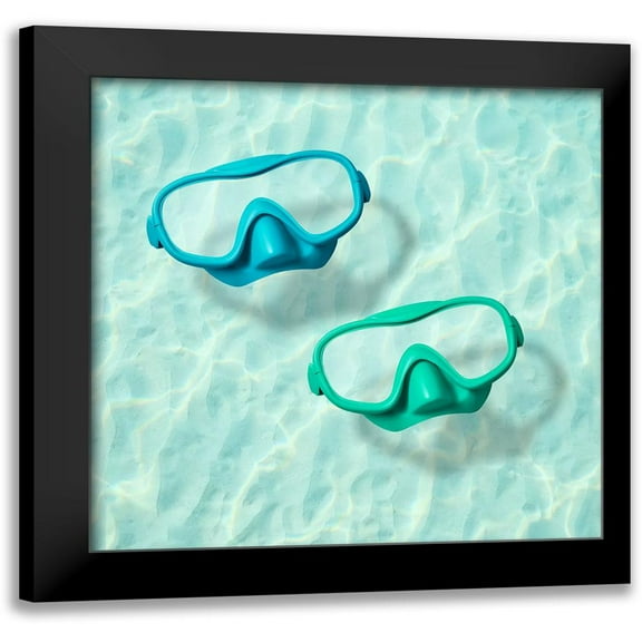 Dittmann 12x12 Black Modern Framed Museum Art Print Titled - Swim with me II