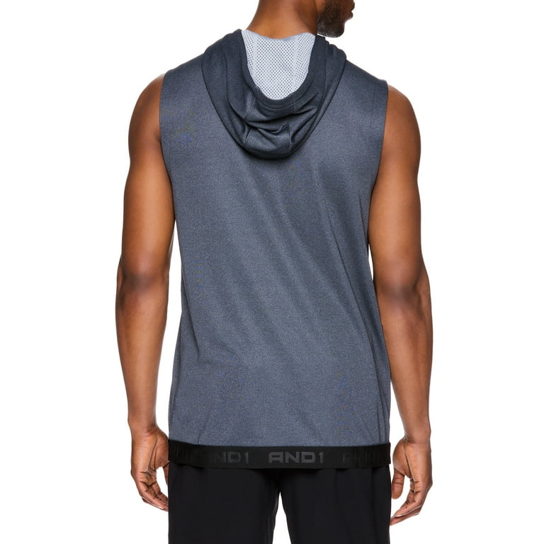 AND1 Men s and Big Men s Active Sleeveless Hooded Athletic Top up