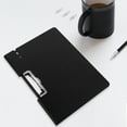 thumbnail image 5 of SKYDUE Clipboard with Pen Loops for File Storage, 6 Options Plastic Clipboard with Mental Fixation, A4 Letter Size Clipboard for Office, School and Home, Black, 5 of 5