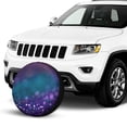 thumbnail image 2 of Kll Purple And Green Glitter Tire Cover,Universal Wheel Tire Cover For Trailer, Rv, Suv, Truck,Camper And Many Vehicle,(17 Inch), 2 of 7