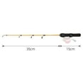 thumbnail image 5 of Joernso Portable Fishing Rod Ultrashort Comfortable to Grip Exquisite Universal Ice Fishing Pole for Gifts, 5 of 7