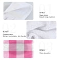 thumbnail image 4 of Dailycode Kitchen Wash Cloths with Hanging Loops Absorbent Absorbent Quick Drying Hand Towels, 2 Pack, Pink Gingham, 4 of 7