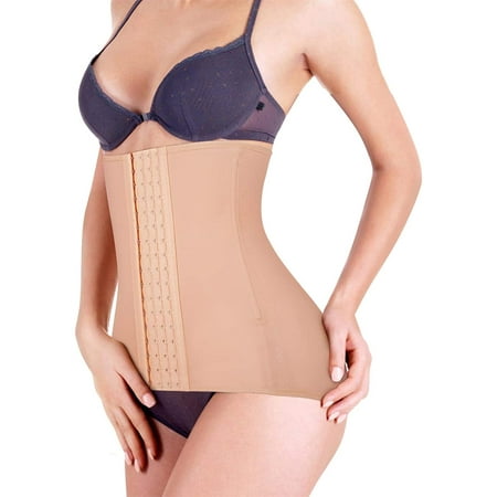 

Eleady Postpartum Belly Wrap Waist Trainer Recovery Support Pelvis Belt Body Shaper Invisible Comfy Underwear(Beige X-Large)