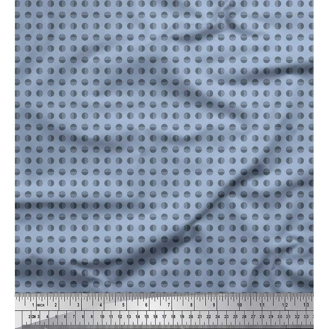 Soimoi Viscose Chiffon Fabric Abstract Shirting Print Fabric by The Yard 42 Inch Wide