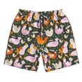 thumbnail image 2 of KLL Roosters and Chicks Men's Casual Summer Beach Shorts Hawaiian Shorts with Pockets-3X-Large, 2 of 6