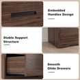 thumbnail image 2 of Garvee Chest of Drawers with 4 Drawers, 30.3 x 15.4 x 36.1",  Walnut, 2 of 9